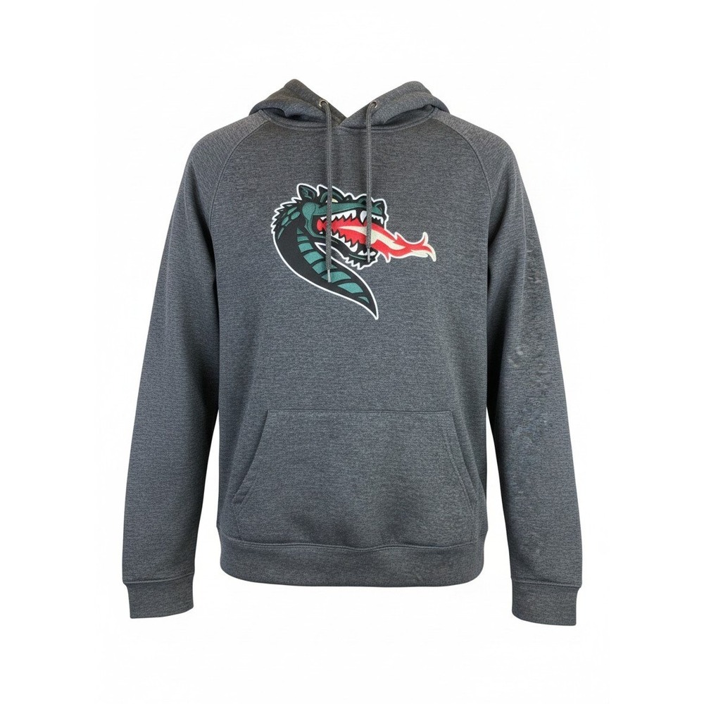 Colosseum UAB Blazers Hoodie Mens Medium Gray Green Dragon Embroidered Pullover